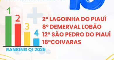 Lagoinha do Piauí atinge nota 10 nos indicadores de saúde Lagoinha do Piauí atinge nota 10 nos indicadores de saúde