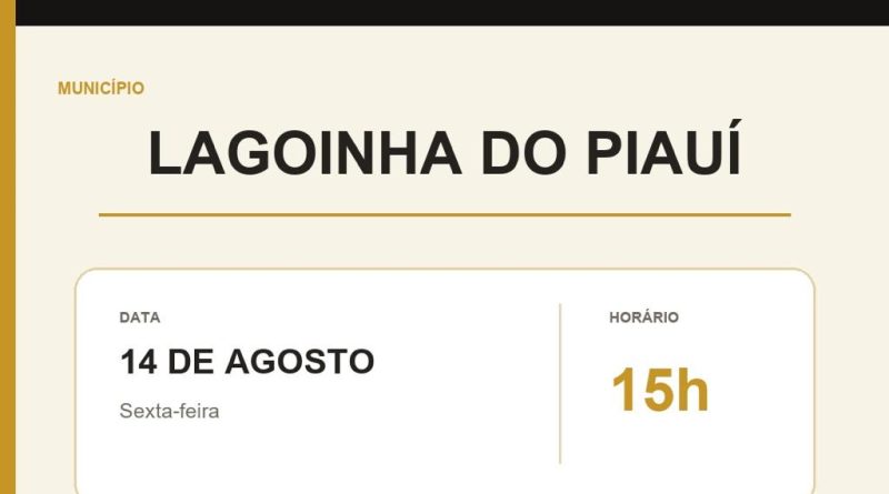 Prefeitura de Lagoinha do Piauí realizará Audiência Pública para apresentação das metas fiscais do 1º semestre de 2026
